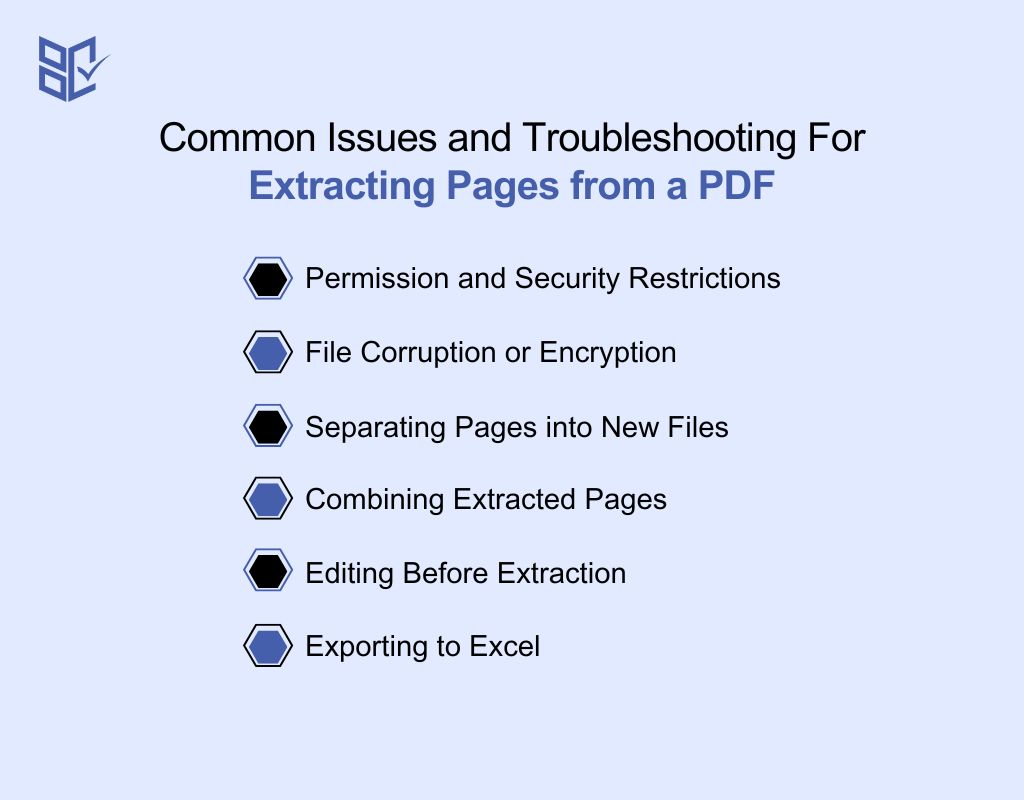 Common Issues and Troubleshooting For Extracting Pages from a PDF